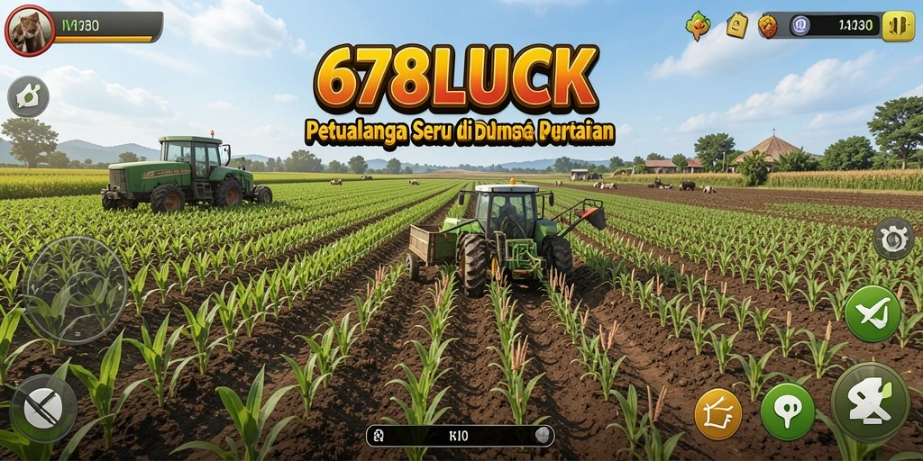 Tampilan gameplay seru dalam dunia pertanian yang penuh warna.