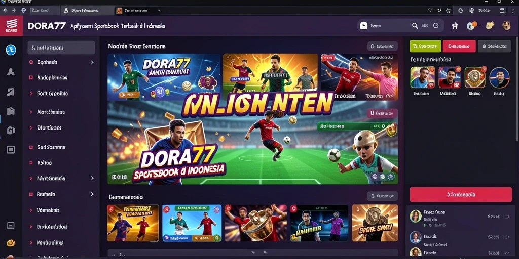 Screenshot DORA77 menampilkan antarmuka taruhan olahraga yang menarik.