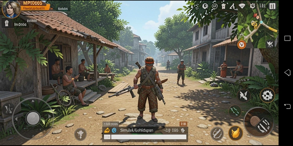 Screenshot gameplay dari MPO666 menunjukkan aksi interaktif yang seru.
