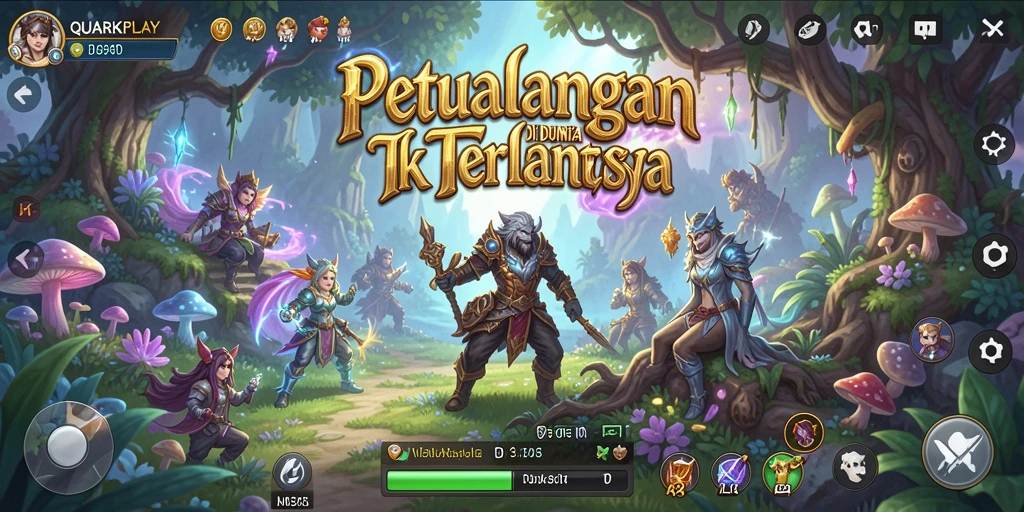 Tampilan gameplay QUARKPLAY yang mendebarkan di dunia petualangan.