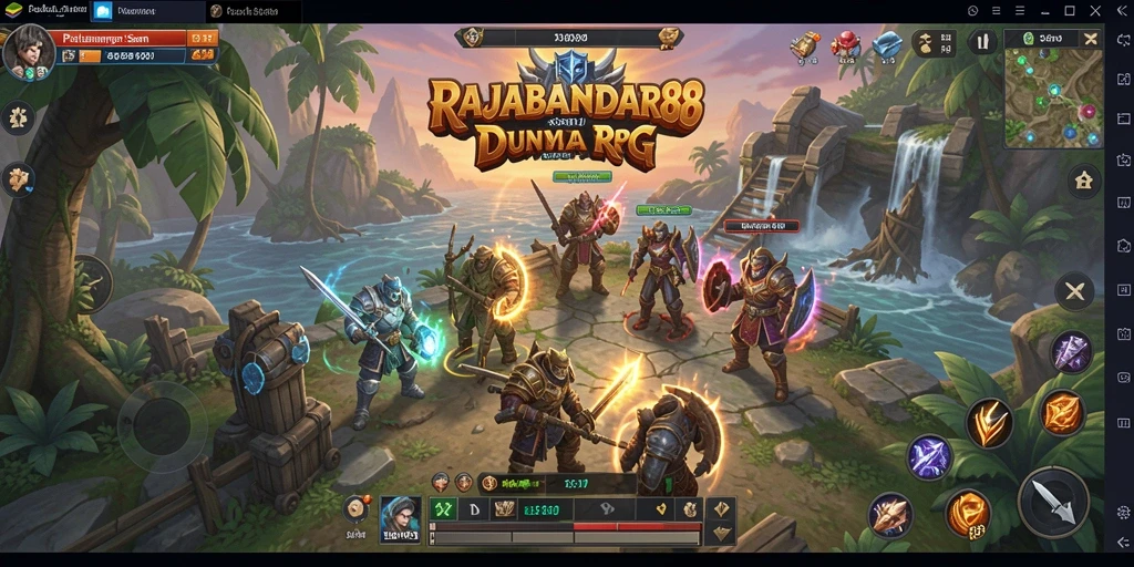 Tangkapan layar menunjukkan aksi seru dalam gameplay RPG.