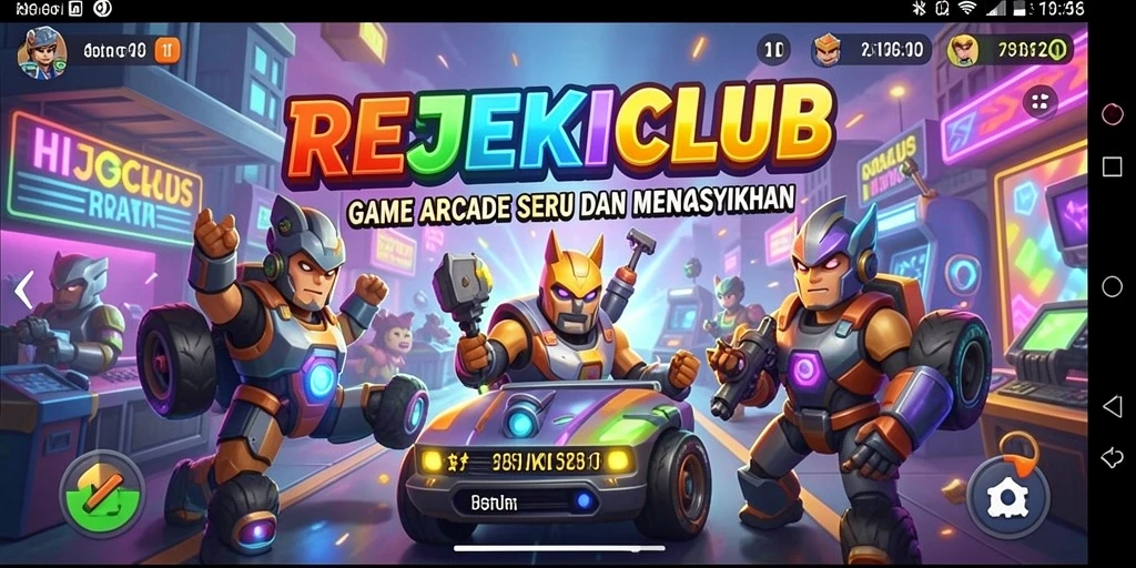 Tampilan gameplay seru dan menantang dari REJEKICLUB.