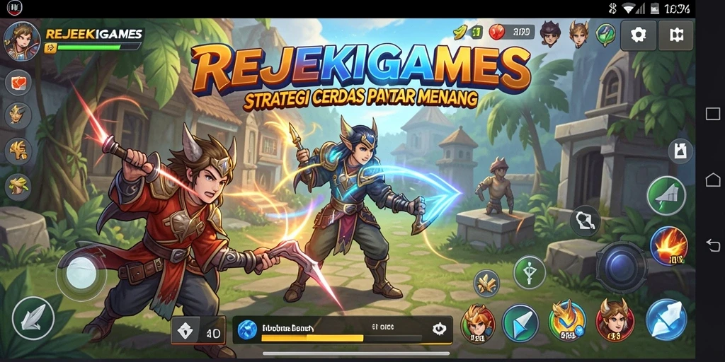 Tampilan gameplay strategis yang mendebarkan di REJEKIGAMES.