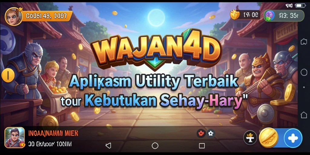 Tampilan utama WAJAN4D yang menampilkan alat-alat Utility.